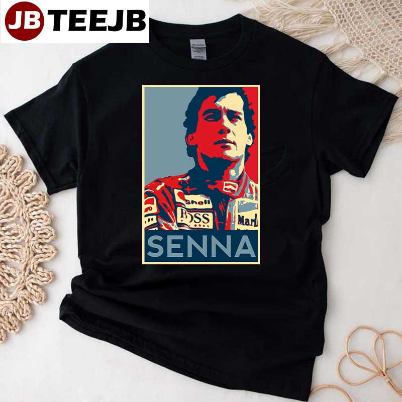 Ayrton Senna Retro Hope Style Unisex T-Shirt