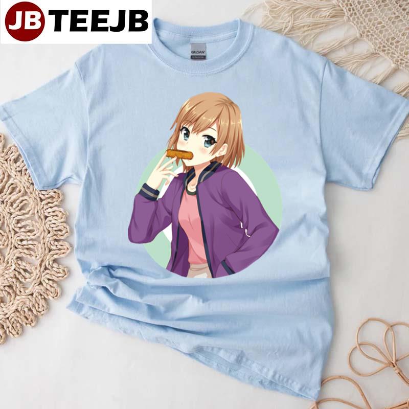 Eating Cake Aoi Miyamori Shirobako Unisex T-Shirt