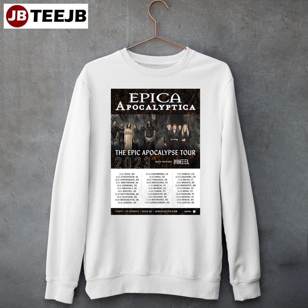 Epica Apocalyptica The Epic Apocalypse Tour 2023 Unisex Sweatshirt