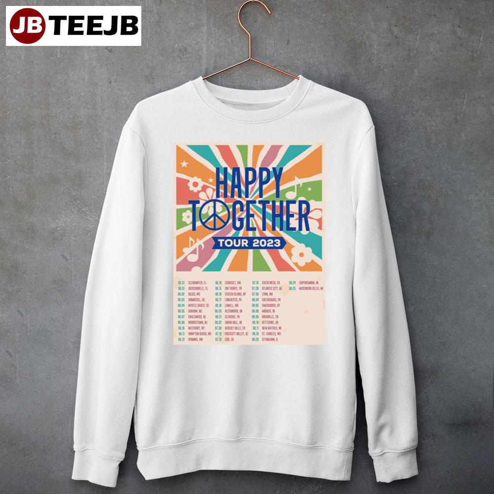 2023 Happy Together Tour Dates Unisex Sweatshirt