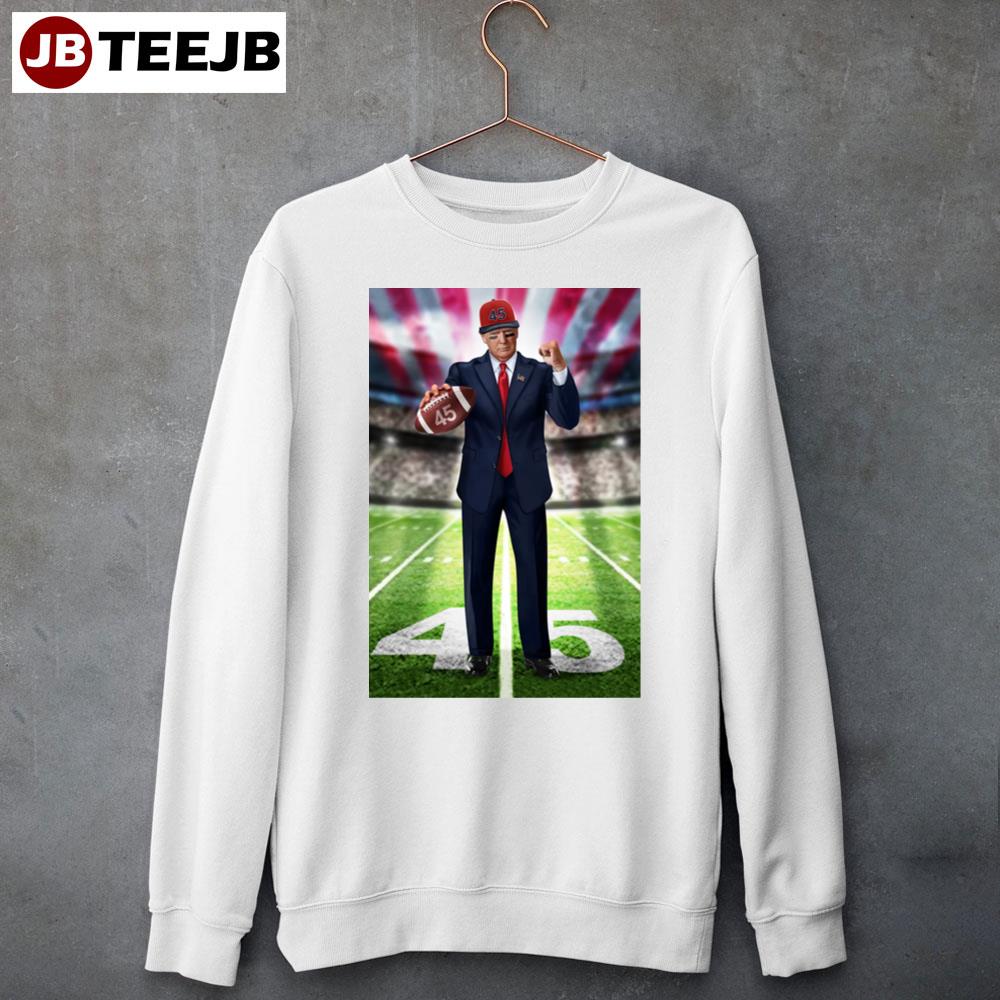 45 Football Donald Trump Unisex Sweatshirt
