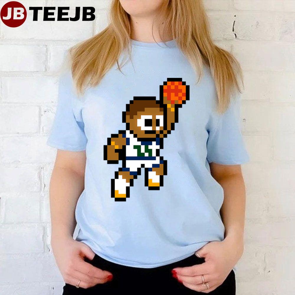 8 Bit Utah Jazz Basketball Unisex T-Shirt