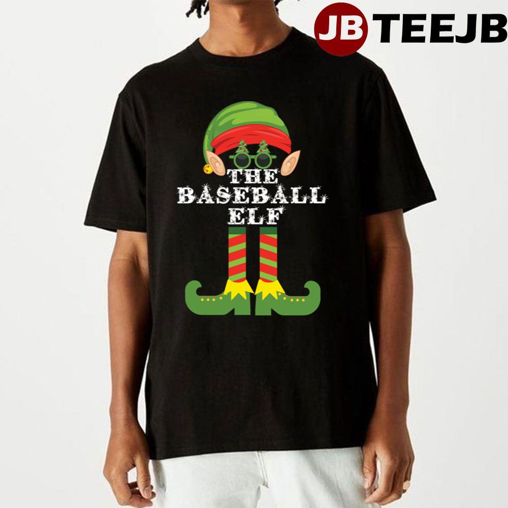 Baseball Elf Matching Family Group Christmas Unisex T-Shirt