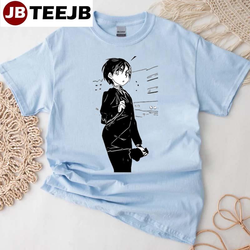 Black Line Anime Id Invaded Koharu Hondoumachi Unisex T-Shirt