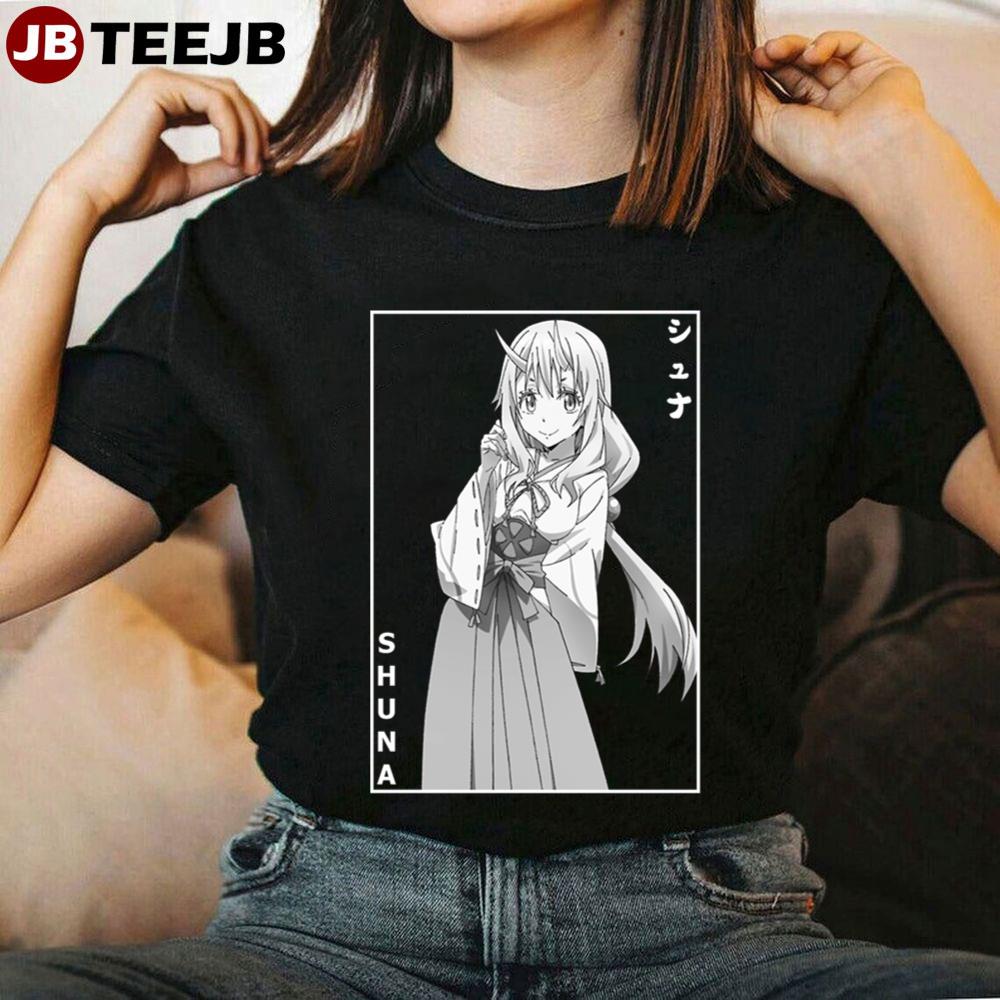 Black White Art Shuna シュナ That Time I Got Reincarnated As A Slime Tensei-Shitara Slime Datta Ken Unisex T-Shirt