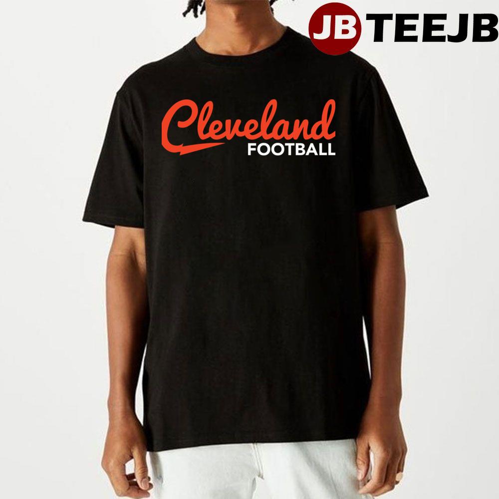 Cleveland Ohio Outline Brown Football Unisex T-Shirt