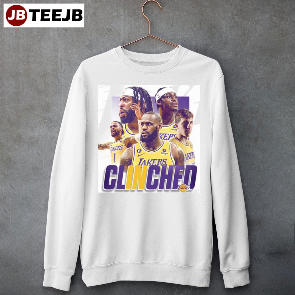 Clinched The Lakers Are In The Playoffs 2023 Unisex Sweatshirt