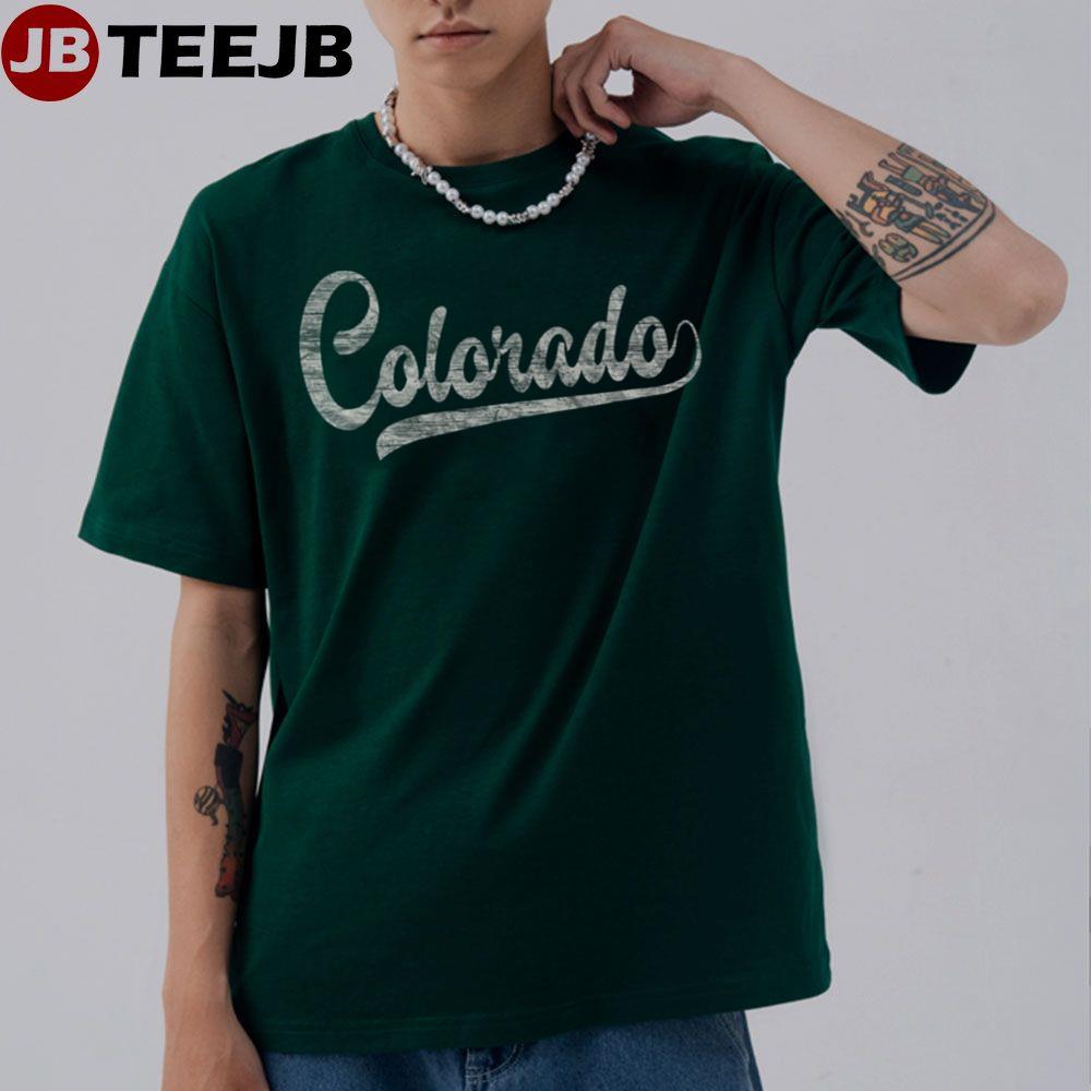 Colorado Baseball Fan Vintage Rocky Mountains Unisex T-Shirt