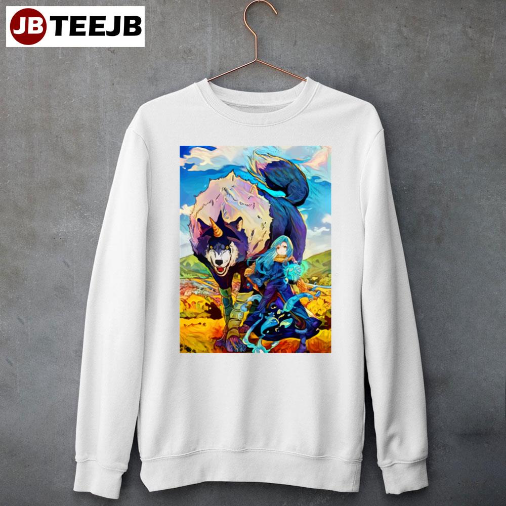 Colorful Doggo Tensei-Shitara Slime Datta Ken Unisex Sweatshirt