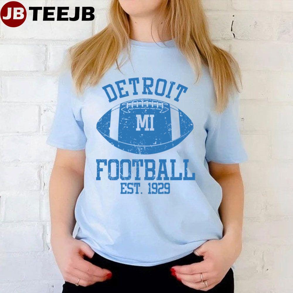 Detroit Mi Est 1929 Football Unisex T-Shirt