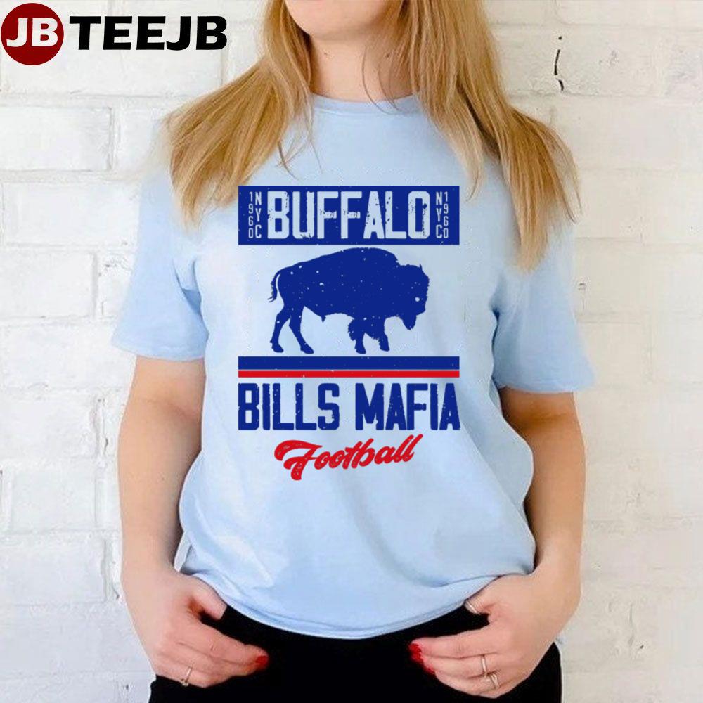 Distressed Buffalo Nyc 1960 Bills Mafia Football Unisex T-Shirt