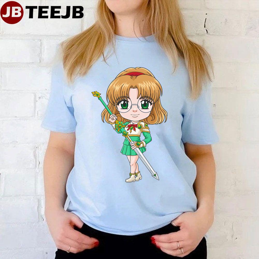 Funny Chibi Fuu Hououji Magic Knight Rayearth Unisex T-Shirt