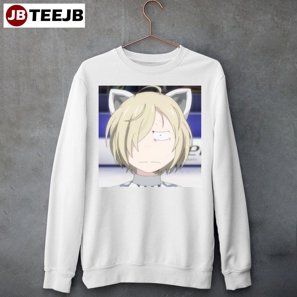 Funny Face Yuri Yuri!!! On Ice Unisex Sweatshirt