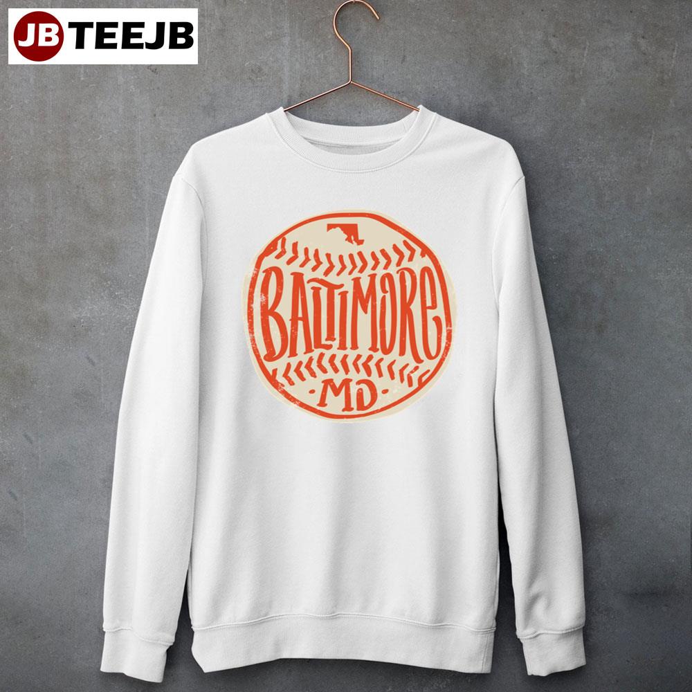 Hand Drawn Baltimore Orioles Baseball Unisex Sweatshirt