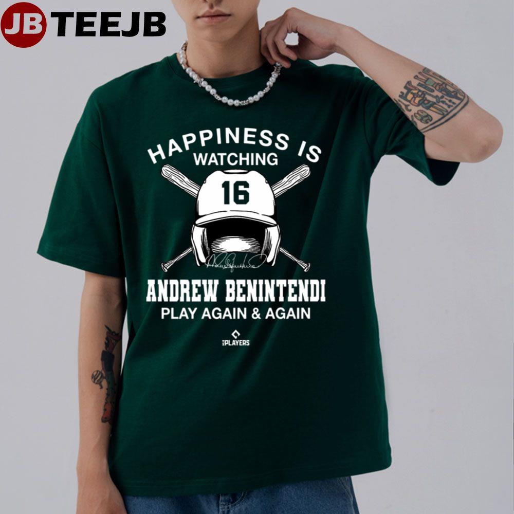 Happiness Is Watching Andrew Benintendi Kansas Baseball Unisex T-Shirt