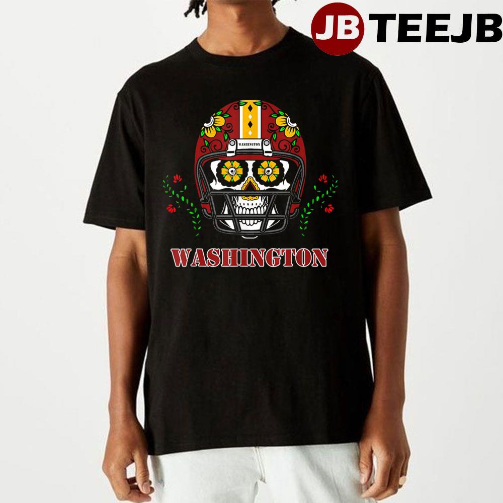 Helmet Sugar Skull Washington Redskhins Football Unisex T-Shirt