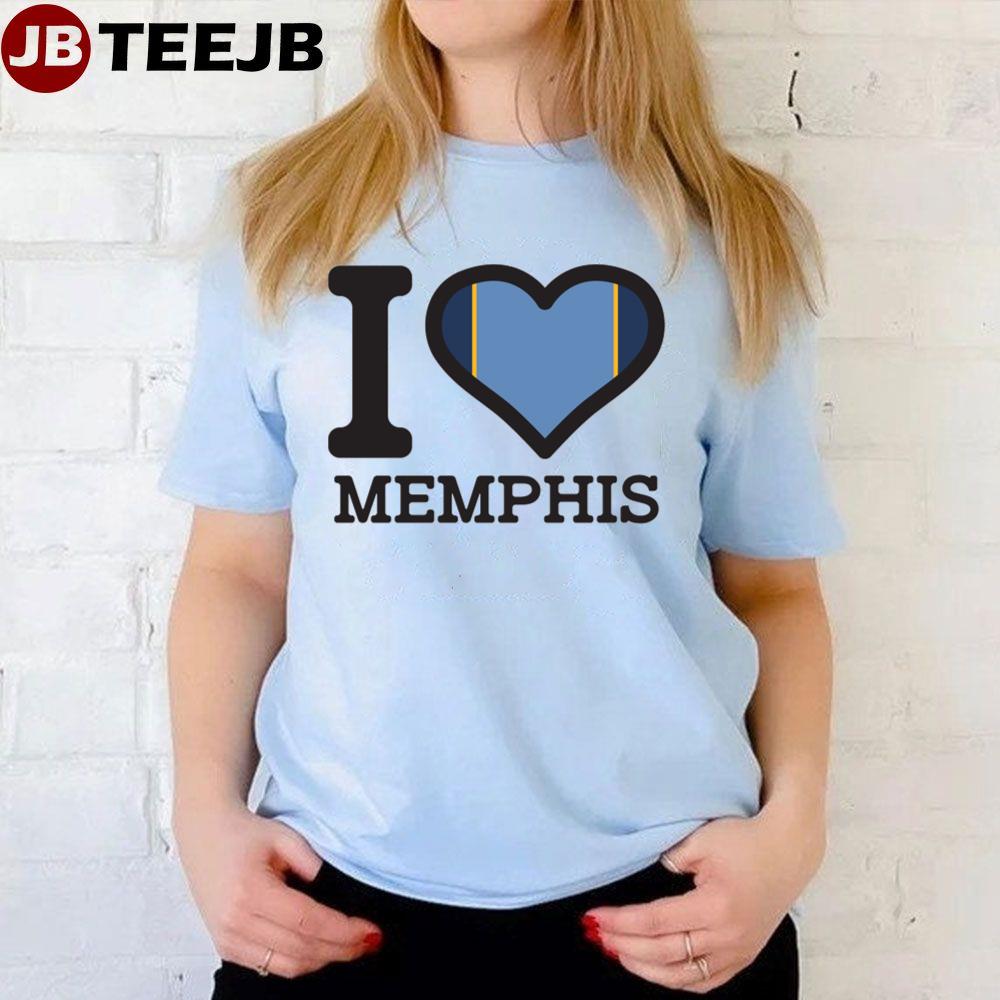 I Love Memphis Grisslies Basketball Unisex T-Shirt