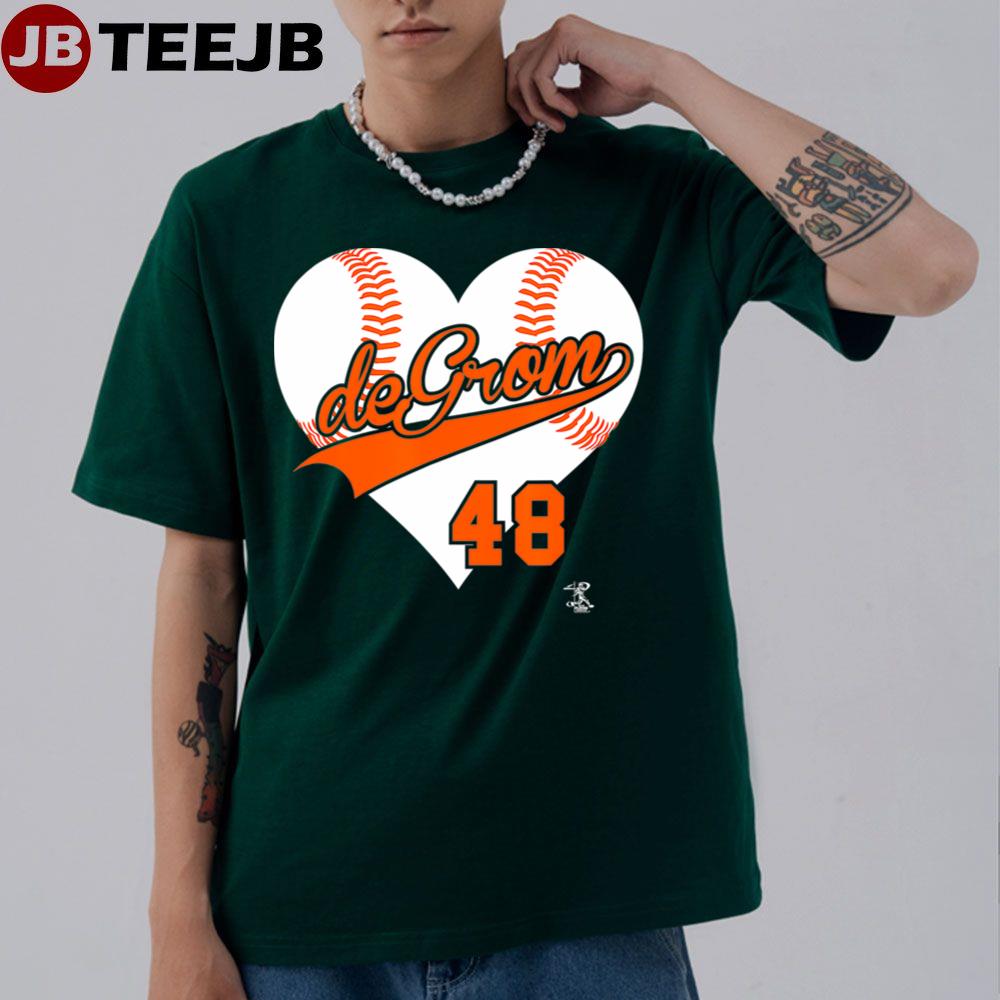 Jacob Degrom Baseball Heart Gameday Unisex T-Shirt