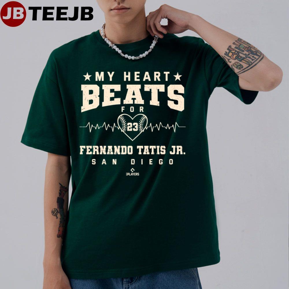 My Heart Beats For Fernando Tatis Jr Valentines Baseball Unisex T-Shirt