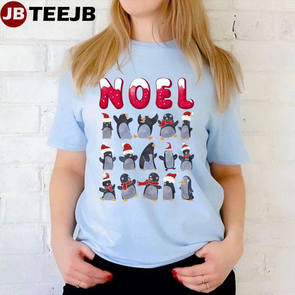 Noel Funny Penguin Party Christmas Holiday Unisex T-Shirt