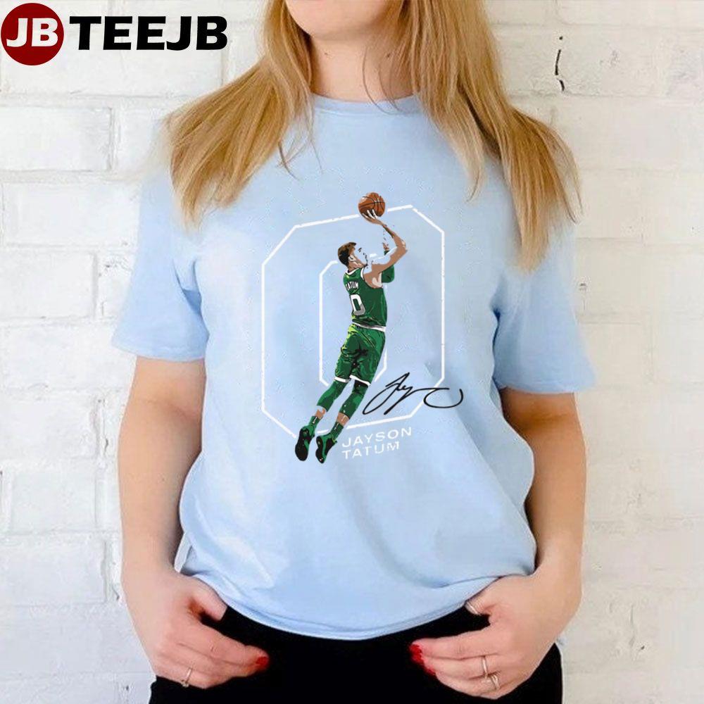 Outline Jayson Tatum Basketball Unisex T-Shirt