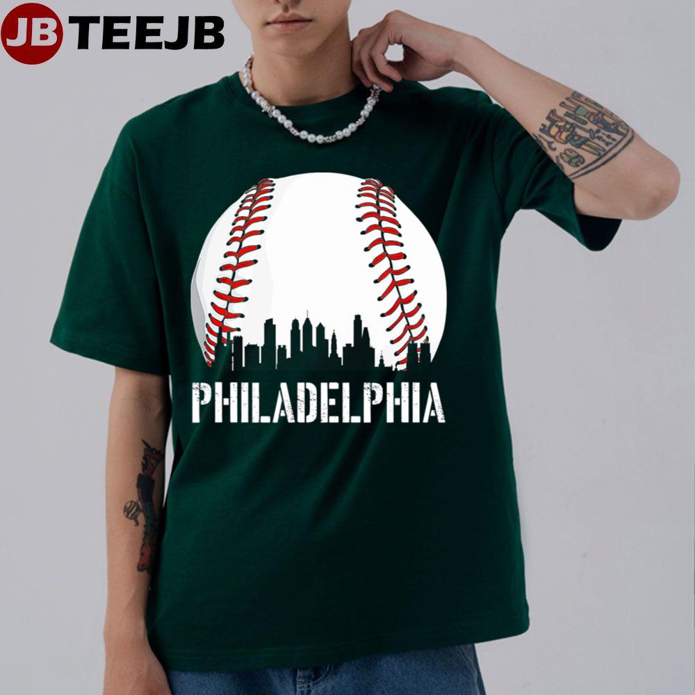 Philadelphia Baseball Philly Downtown Skyline Unisex T-Shirt