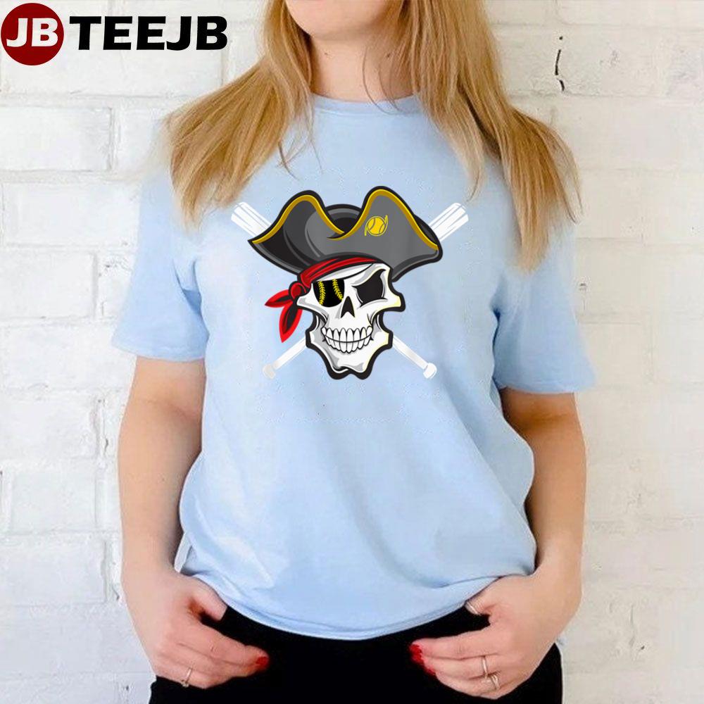 Pirate Baseball Skull Fans Of Pittsburgh Unisex T-Shirt