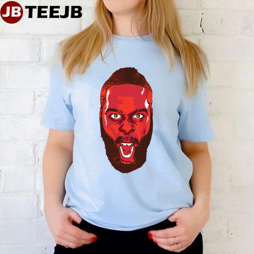 Red Face Fear The Beard James Harden Basketball Unisex T-Shirt