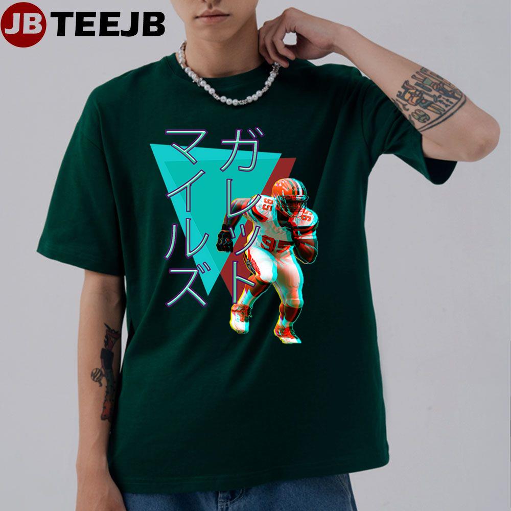 Retro Myles Garrett Vaporwave Unisex T-Shirt