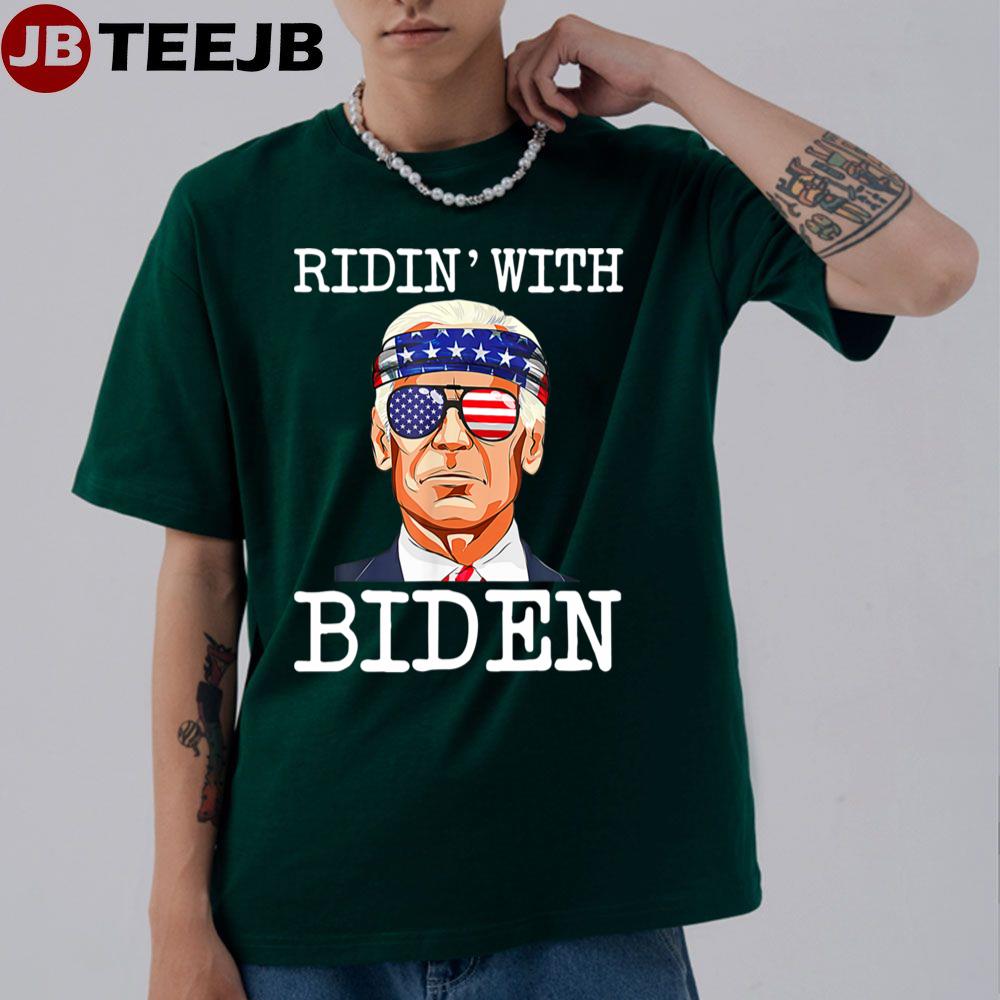 Ridin With Biden Vote Pro Joe Biden For President Unisex T-Shirt