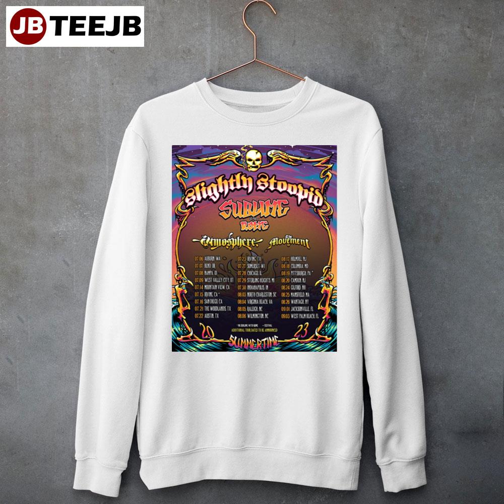 Slightly Stoopid Sublime With Rome Summertime Tour Dates 2023 Unisex Sweatshirt