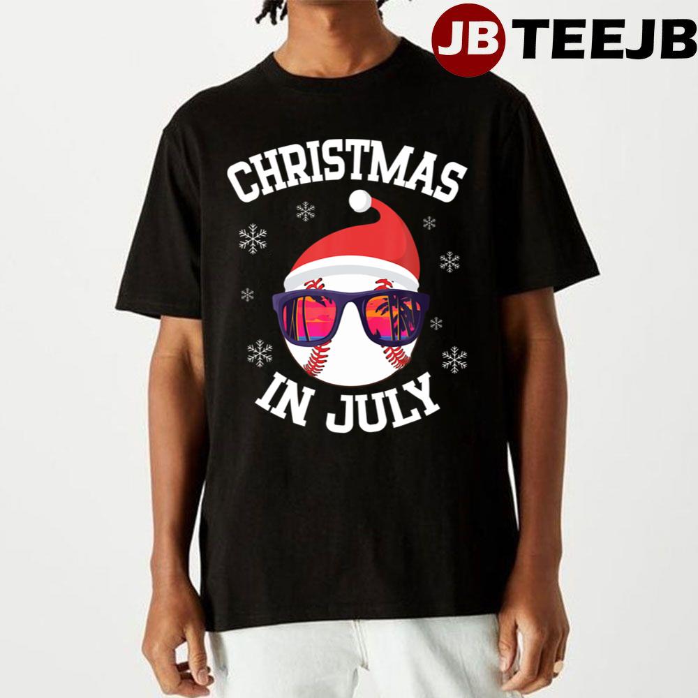 Snow Baseball Noel Costume Merry Christmas In July Unisex T-Shirt