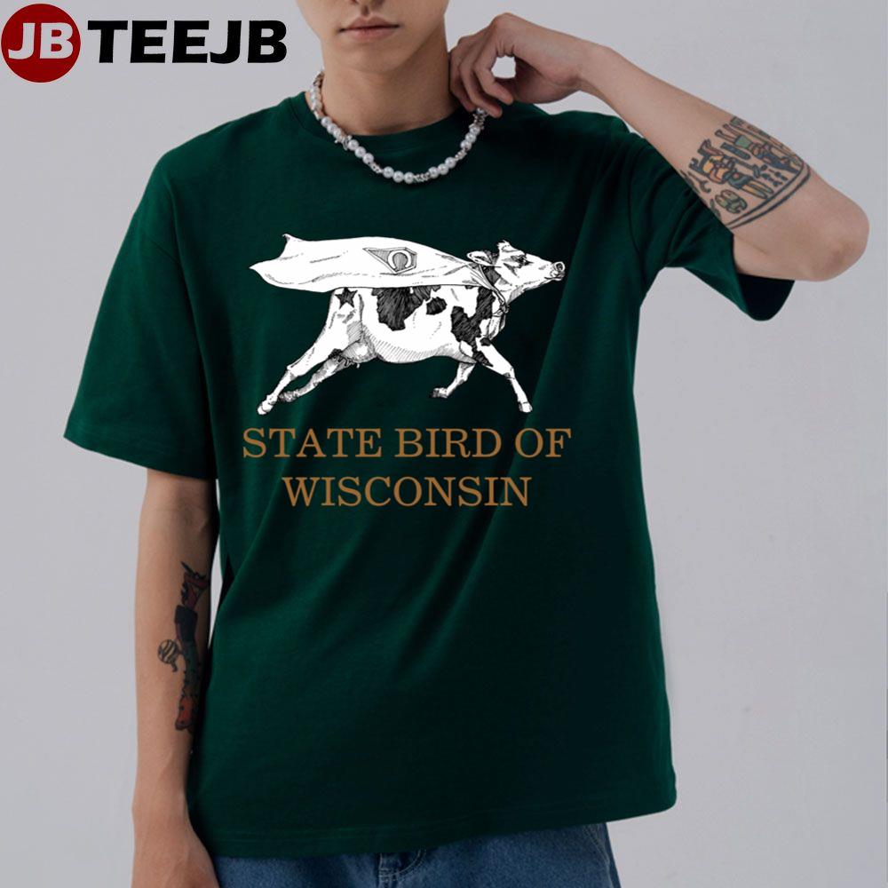 State Bird Of Wisconsin The Cow Unisex T-Shirt