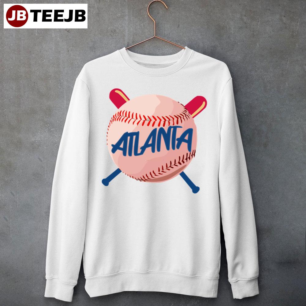 Vintage Ball Atlanta Braves Baseball Unisex Sweatshirt