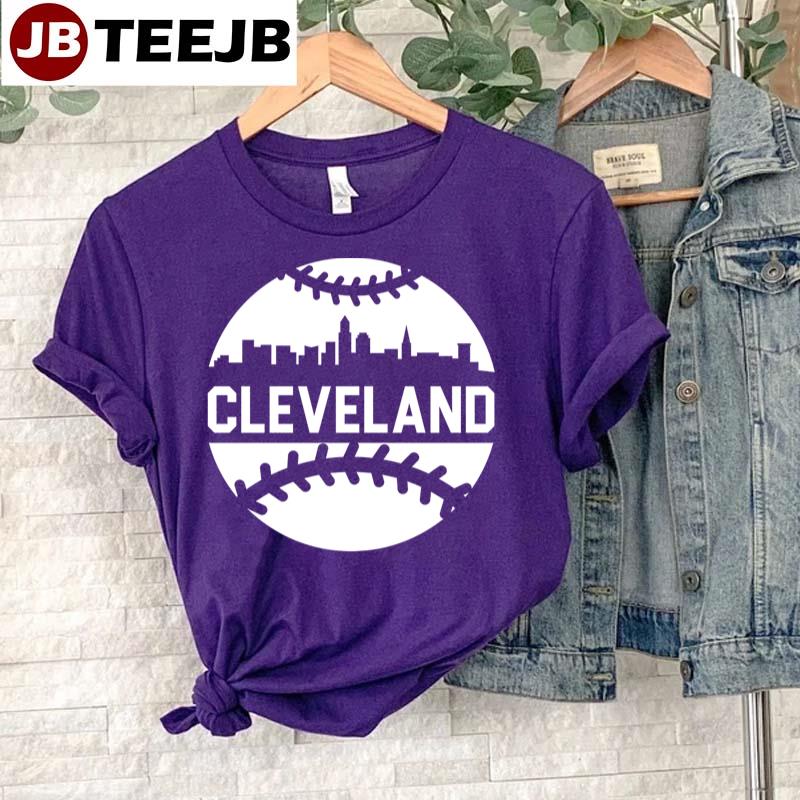 White Ball Cleveland Guardians Baseball Unisex T-Shirt