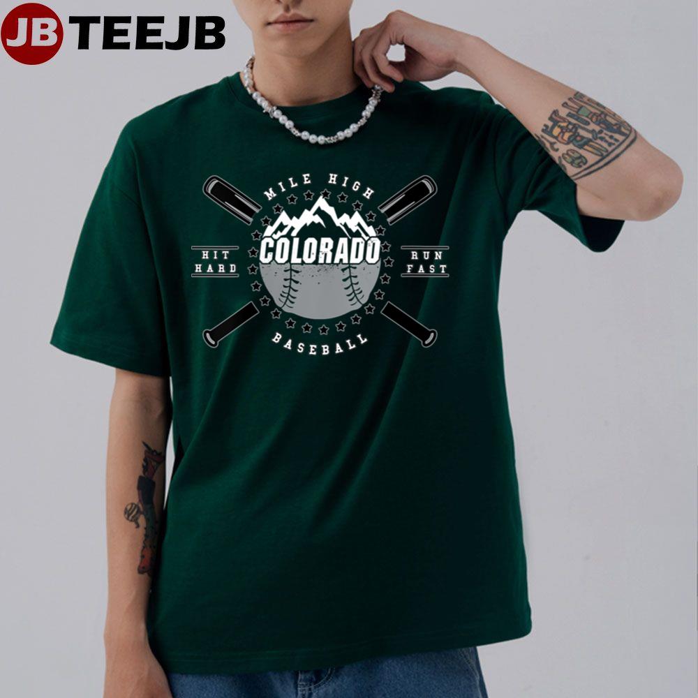 Womens Colorado Baseball Rocky Mountains Graphic Unisex T-Shirt