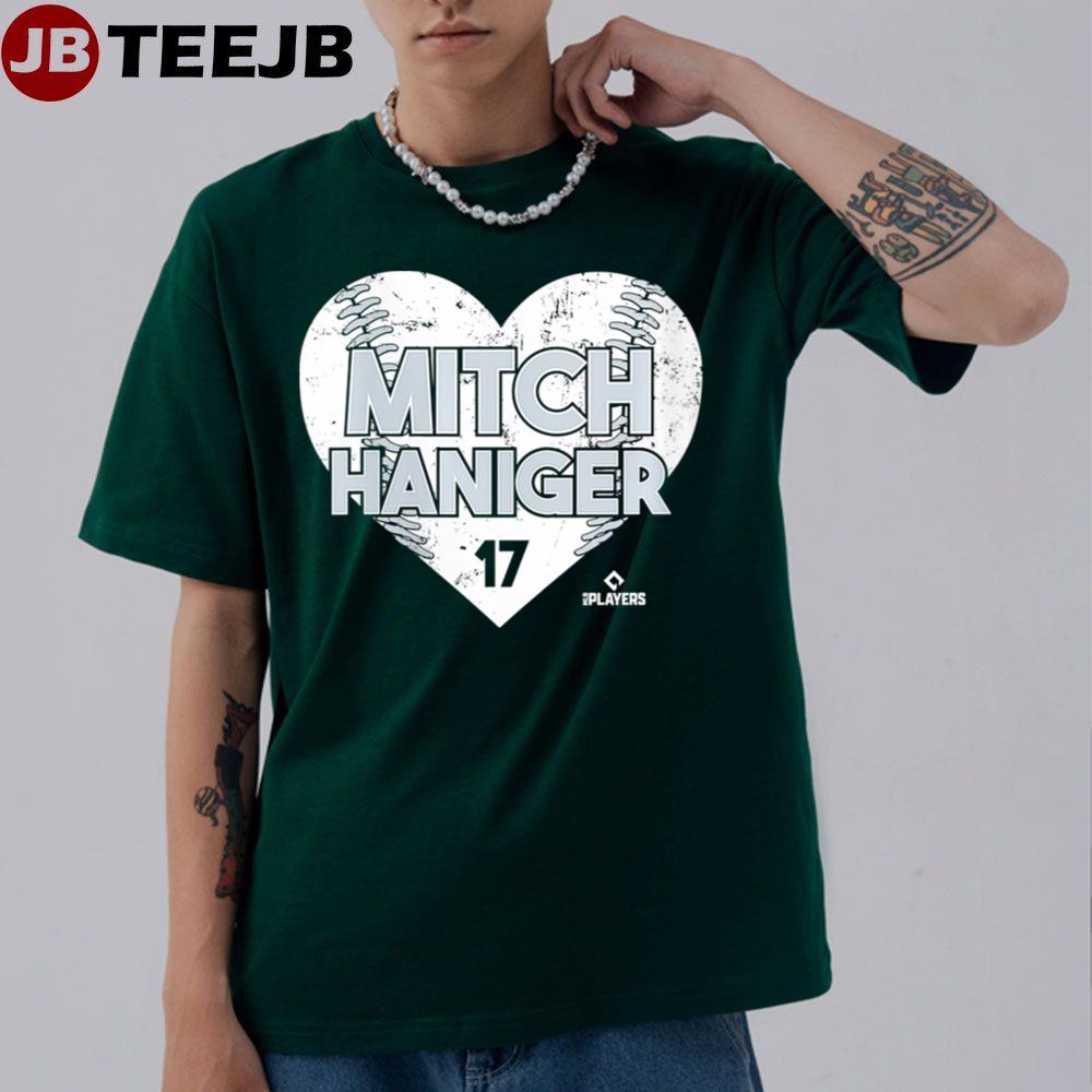 Womens Mitch Haniger Heart Baseball Apparel Vne Unisex T-Shirt