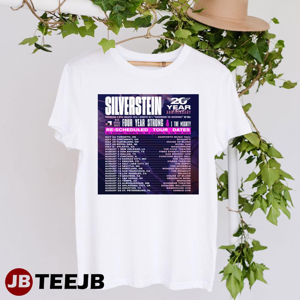 20 Years Anniversary Tour 2022 Silverstein Unisex T-Shirt