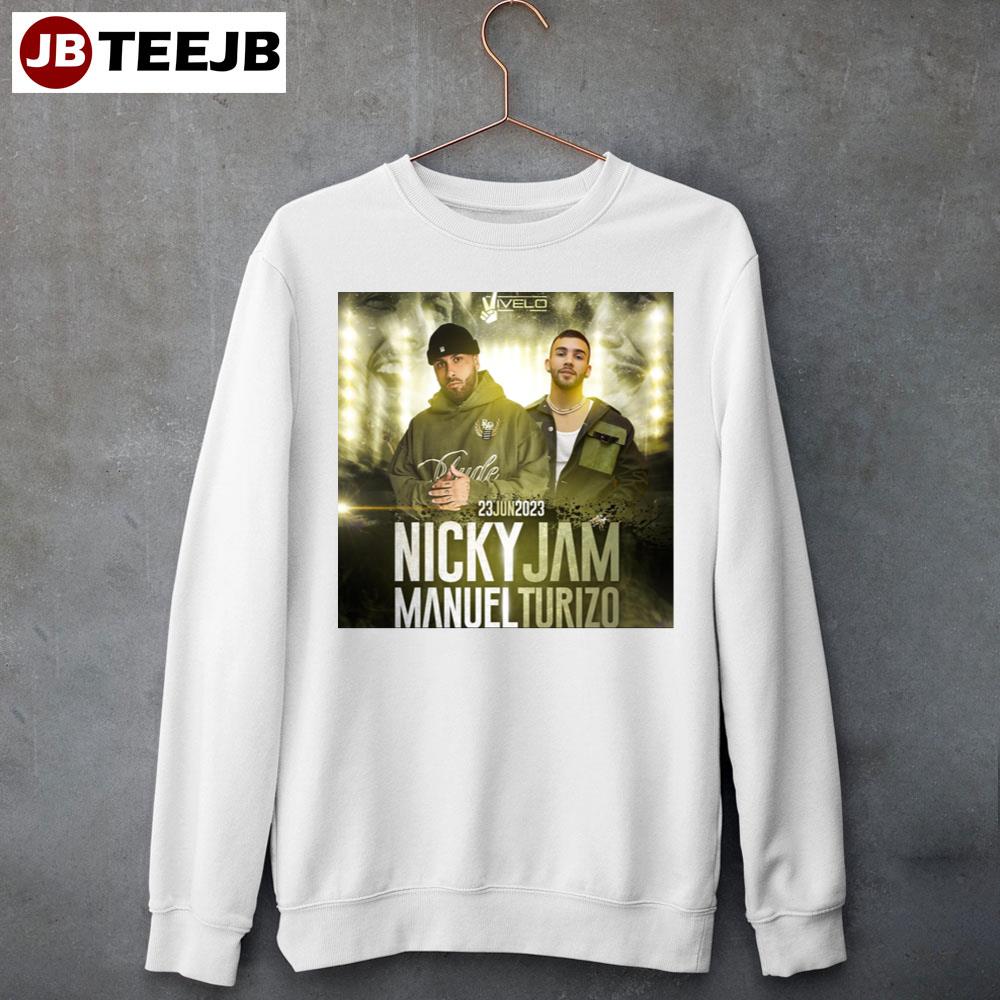 23 Jun 2023 Nicky Jam Manuel Turizo Unisex T-Shirt