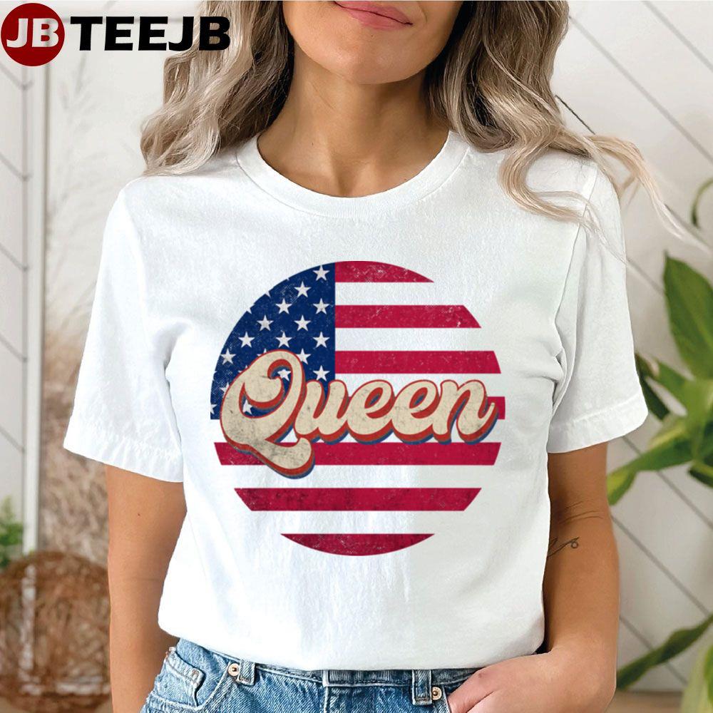 American Flag Queen Unisex T-Shirt