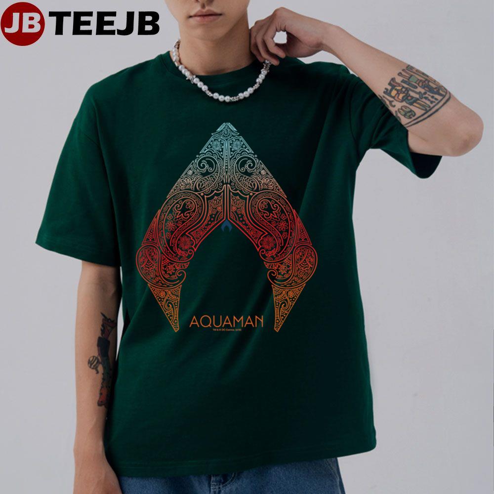 Aquaman Paisley Aquaman Logo Unisex T-Shirt