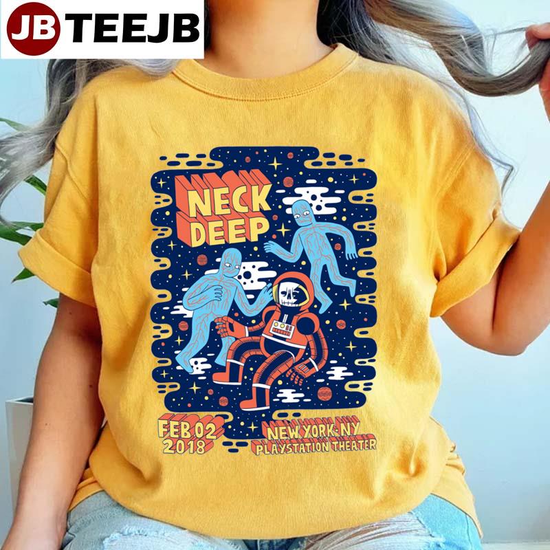 Astronout Blue Neck Deep 2018 Unisex T-Shirt