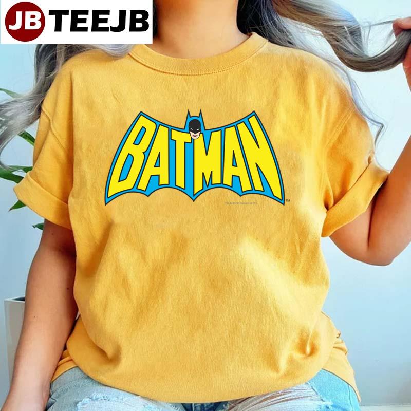 Batman Vintage Yellow Blue Logo Unisex T-Shirt