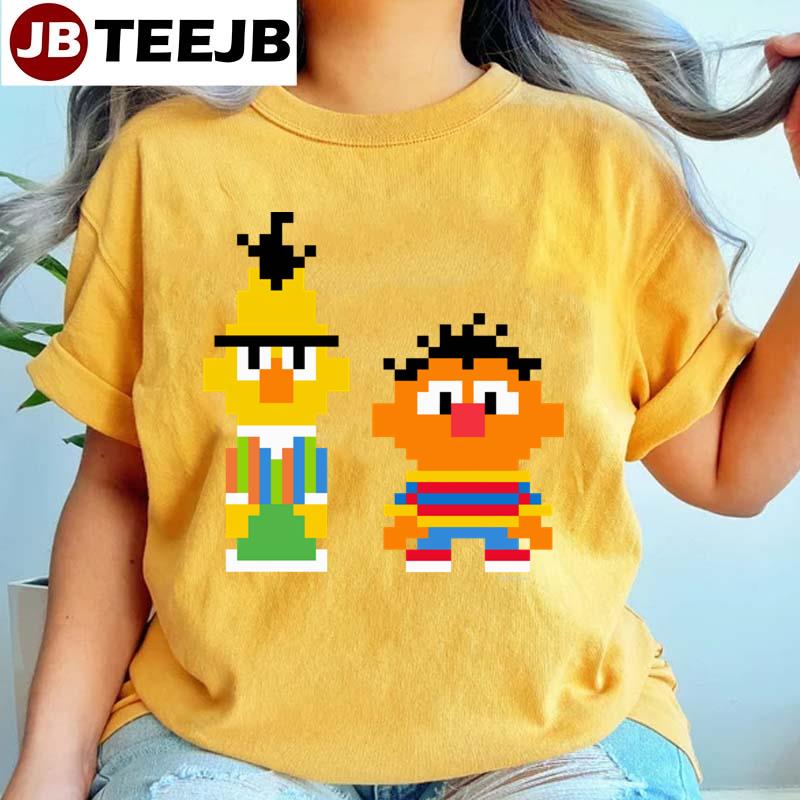 Bert And Ernie Pixel Art Unisex T-Shirt