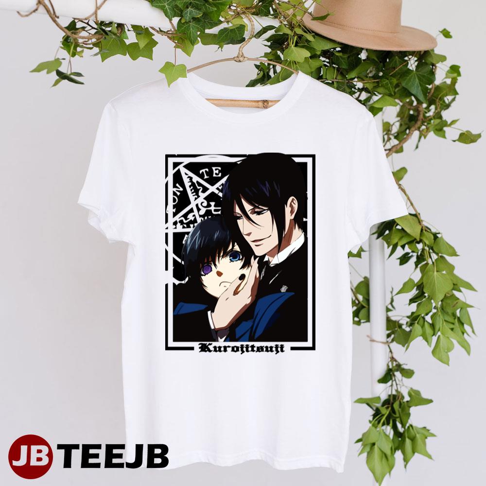 Black Ciel And Sebastian Black Butler Anime Unisex T-Shirt