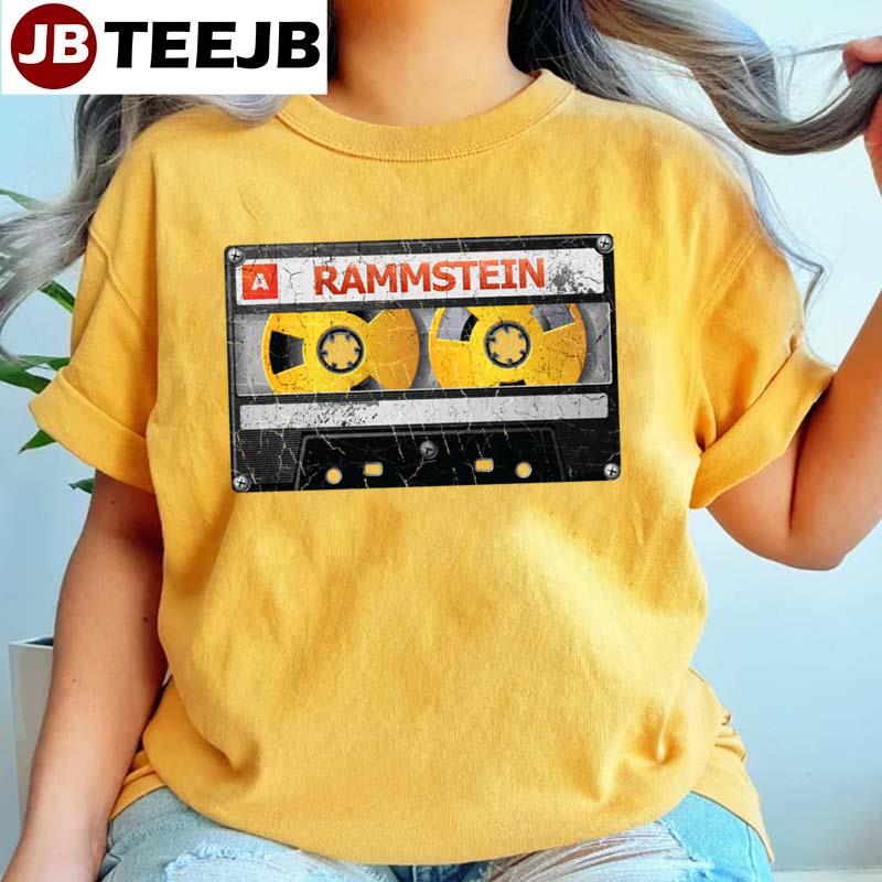 Black Gold Art Cassette Tape Rammstein Unisex T-Shirt