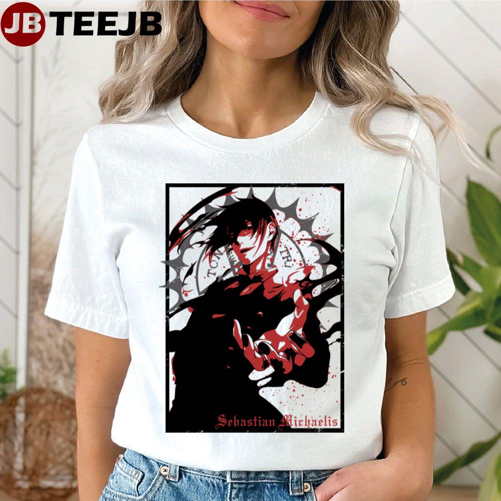 Black Red Art Sebastian Black Butler Unisex T-Shirt