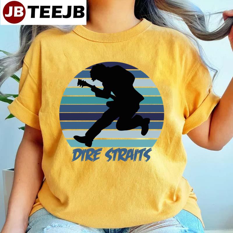 Blue Vintage Dire Straits Unisex T-Shirt