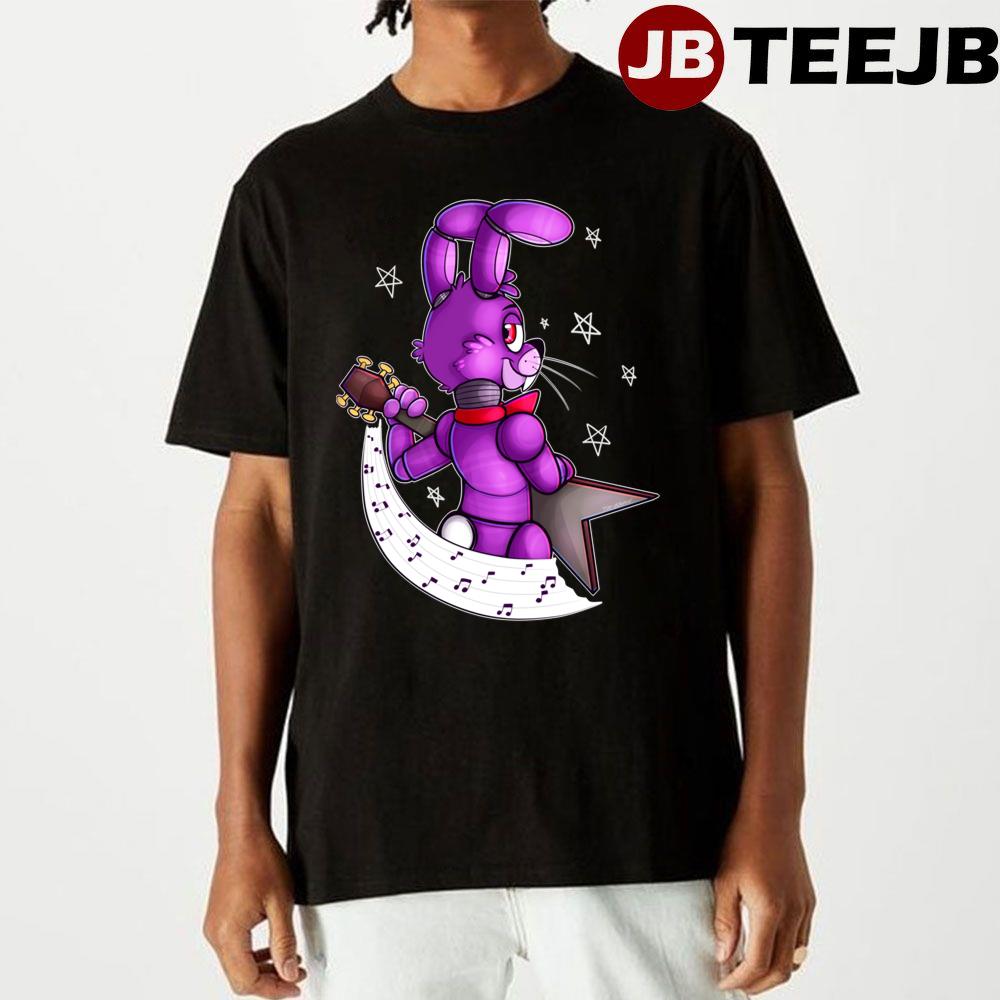 Bonnie The Bunny Lets Rock Five Nights At Freddy’s Unisex T-Shirt