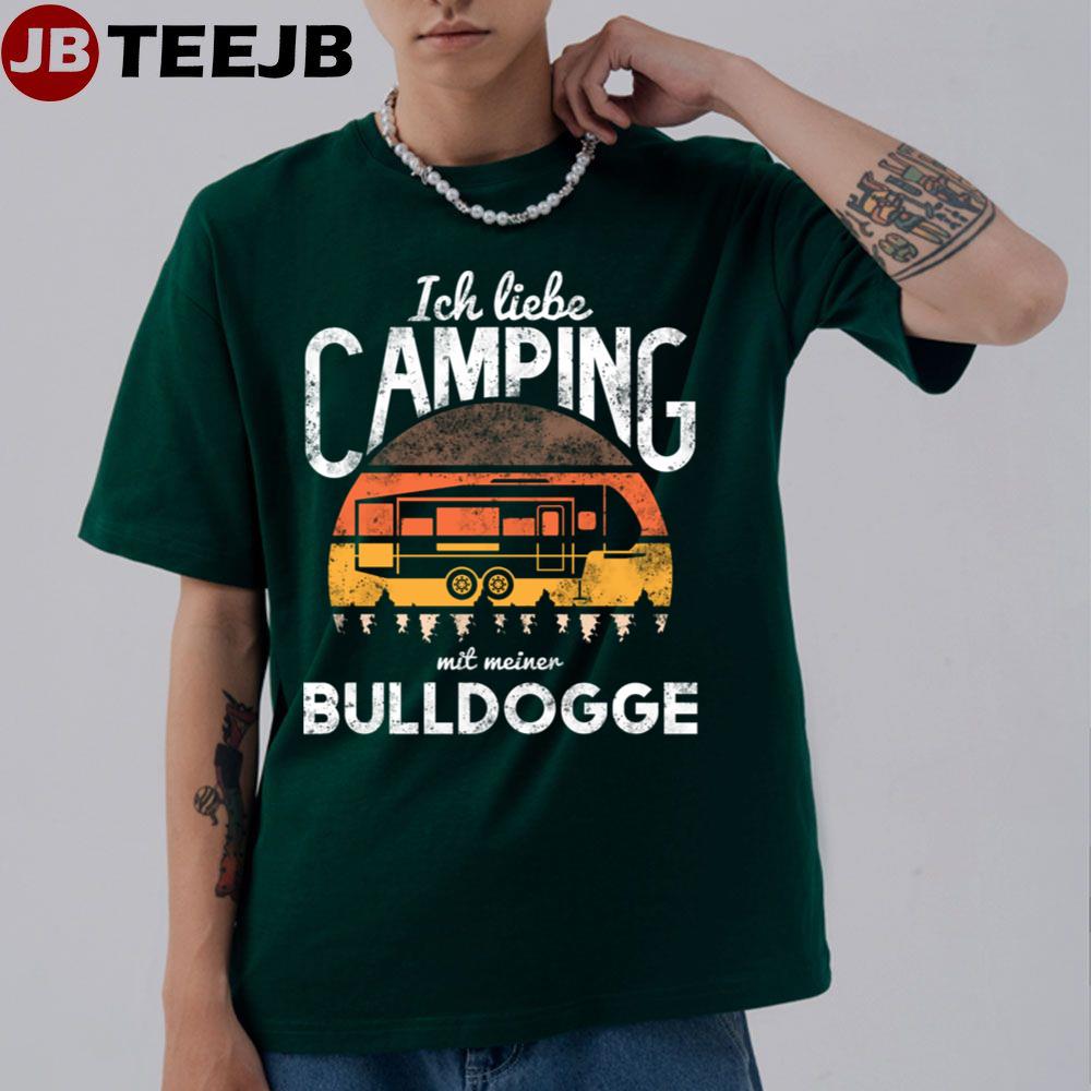 Camping  Bulldogge Vintage 2 Unisex T-Shirt